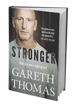 STRONGER book cover by Gareth Thomas